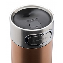 Contigo Thermotrinkflasche Luxe Autoseal Edelstahl 360ml (hält stundenlang kalt/heiss) bronze